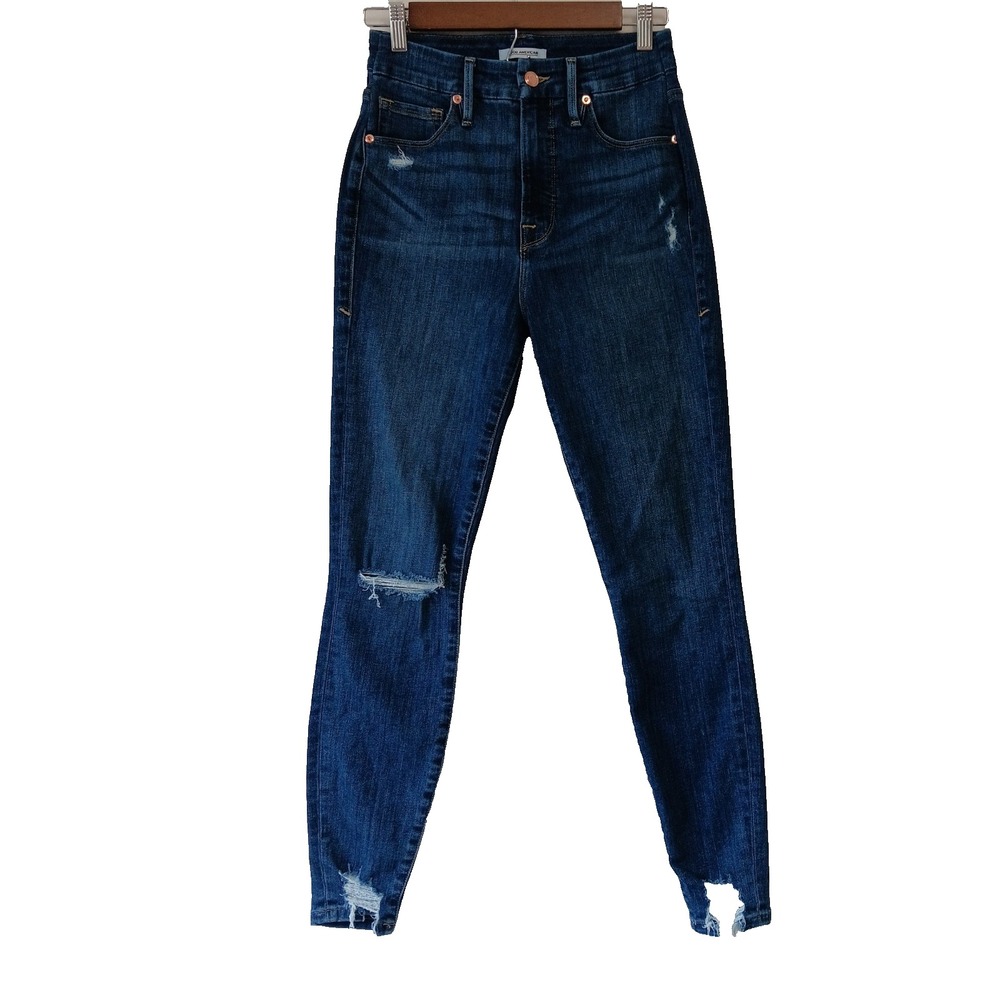Good American Skinny Jeans Sz 4 Good Legs High Rise Blue Stretch Denim - Picture 1 of 8